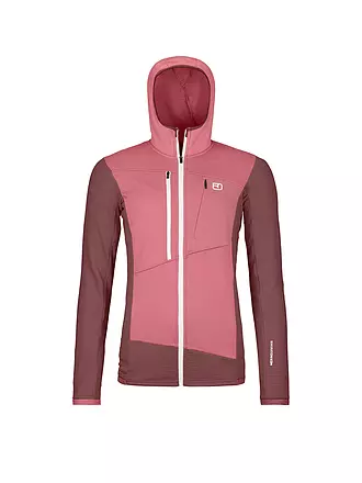 ORTOVOX | Giacca in pile da donna Fleece Grid Hoodie | koralle